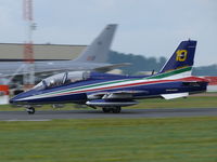 MM54479 @ EGVA - Aermacchi MB339A/PAN MM54479/10 Italian Air Froce Frecce Tricolori - by Alex Smit