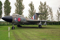 XH992 @ EGYK - Gloster Javelin FAW8. Built in l959 and first FAW8 to enter service with the 85 Sqn RAF. At Newark Air Museum, Winthorpe in 1993. - by Malcolm Clarke