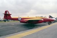 WH453 @ EGDM - Gloster Meteor D16  from MoD(PE) RAE Llanbedr and seen at the Battle of Britain Airshow, A&AEE, Boscombe Down in 1990. - by Malcolm Clarke