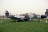 WS692 @ WINTHORPE - Gloster Meteor NF12. At Newark Air Museum, Winthorpe, UK in 1992. - by Malcolm Clarke