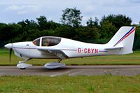 G-CBYN @ EGBP - Europa Avn Europa XS [PFA 247-13751] Kemble~G 11/07/2004. Seen at the PFA Fly in 2004 Kemble UK taxiing out for departure. - by Ray Barber