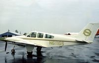 N611GS @ SYR - This Baron 55 was seen at Syracuse in the Summer of 1976. - by Peter Nicholson