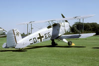 G-RETA @ OLD WARDEN - Spanish Jungmann in German AF colours. - by Joop de Groot