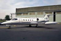 G-NEVL @ EGTC - Gates Learjet 35A at Cranfield Airport, UK in 1991. - by Malcolm Clarke