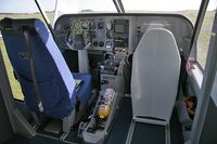 G-SCOL @ X4PE - Gippsland GA-8 Airvan at the Peterlee Parachute Centre, Shotton, UK. Parachutists back rest in the copilots position. - by Malcolm Clarke