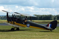SE-AMY @ ESKD - Tiger Moth taxying at Dala-Järna airfield, Sweden. - by Henk van Capelle