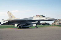 FA-82 @ EGUA - SABCA F-16A Fighting Falcon. From 31 Smaldeel, Kleine Brogel (10 Wg) at the USAF Open Day, RAF Upper Heyford in 1992. - by Malcolm Clarke