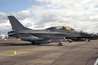 ET-206 @ EGXE - General Dynamics F-16B Fighting Falcon. From Eskadrille 730, Skrydstrup at RAF Leeming's Air Fair in 1993. - by Malcolm Clarke