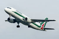EI-DTD @ LOWL - Alitalia Airbus A320-216 after take-off in LOWL/LNZ - by Janos Palvoelgyi
