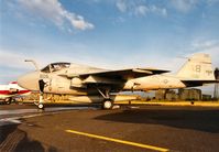 155661 @ EGQL - Another view of the VA-85 A-6E Intruder on display at the 1991 Leuchars Airshow. - by Peter Nicholson