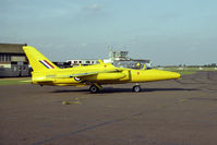 G-MOUR @ EGTC - Hawker Siddeley Gnat T1 at Cranfield Airfield in 1991. - by Malcolm Clarke