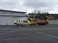 N17LA @ POC - Resting at new parking spot at EHA - by Helicopterfriend