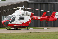 G-HAAT @ EGSX - Local Air Ambulance sitting on standby. - by MikeP