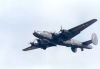 WL757 @ EGQS - Another view of this 8 Squadron Shackleton AEW.2 on approach to Lossiemouth in May 1991. - by Peter Nicholson