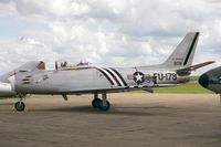 G-SABR @ EGSU - North American F-86A Sabre. At Duxfords Classic Jet & Fighter Display in 1996. - by Malcolm Clarke