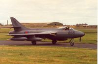 WT744 @ EGQS - Hunter GA.11 of FRADU (Fleet Requirements and Air Direction Unit) seen at Lossiemouth in September 1991. - by Peter Nicholson