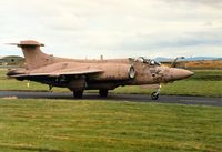 XX885 @ EGQS - Buccaneer S.2B of 12 Squadron in Gulf War markings taxying to the active runway at Lossiemouth in September 1991. - by Peter Nicholson
