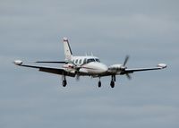 N290RS @ DTN - A nice looking Cheyenne landing on runway 14 at the Shreveport Downtown airport. - by paulp