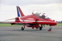 XX227 @ EGTC - British Aerospace Hawk T1A. A Red Arrows aerobatic team member at Cranfields Air Show and Helifest in 1994. - by Malcolm Clarke