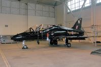 XX228 @ EGXE - British Aerospace Hawk T1A in the 100 Sqn hangar at RAF Leeming in 2004. - by Malcolm Clarke