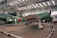 24 @ EGWC - Kawasaki Ki 100-1b at The Aerospace Museum, RAF Cosford in 1995. - by Malcolm Clarke