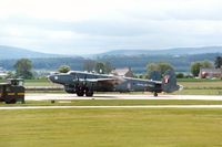 WL747 @ EGQS - Shackleton AEW.2 of 8 Squadron preparing for take-off at RAF Lossiemouth in May 1990. - by Peter Nicholson