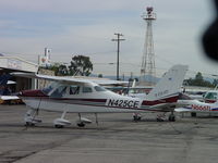 N425CE @ CCB - Parked at Foothill Aircraft - by Helicopterfriend