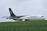 N170UP @ DFW - UPS Airbus taxiing to runway 36L at DFW - by Zane Adams