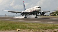 N920UW @ TNCM - Us airlines 757-200 landing at TNCM - by Daniel Jef