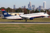 N130HQ @ CLT - US Airways Express (Republic Airlines) N130HQ landing RWY 18C. - by Dean Heald