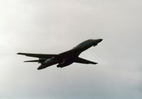 85-0060 @ MHZ - B-1B Lancer named Reach Out and Touch Someone of 127th Bomb Squadron on a fly-past at the Mildenhall Air Fete of 2000. - by Peter Nicholson