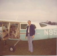 N9553X - Dad's Cessna in 1973 - by Patricia Diehl