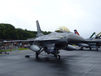 J-135 @ EGQL - F-16A From 322sqn,loaded with 2 370gal wing tanks,2 AIM-9L Training rounds,and a LANTIRN Laser pod - by Mike stanners