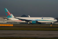 G-OOBL @ EGCC - First Choice Boeing 767 now fitted with winglets - by Chris Hall