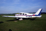 G-LACD @ EGLS - seen @ Old Sarum - by castle