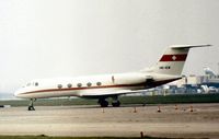 HB-IEW @ LHR - Gulfstream II parked at London Heathrow in the Spring of 1976 - a regular visitor there in the Seventies. - by Peter Nicholson