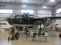 N744CG @ I74 - Undergoing a maintenance cycle and #1 overhaul.  Champaign Aviation Museum - Urbana, Ohio. - by Bob Simmermon