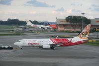 VT-AXE @ WSSS - Air India Express Boeing 737-800 VT-AXE at Singapore - by Pete Hughes