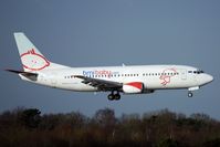 G-TOYF @ EGCC - BMI Baby B737 arriving at Manchester - by Terry Fletcher