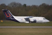 OO-DJR @ EGCC - Brussels Airline BAE146 at Manchester - by Terry Fletcher