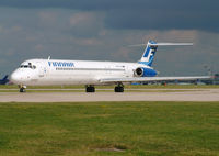OH-LMW @ EGCC - Finnair MD-82 (c/n 49905). - by vickersfour