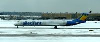 N412NV @ KMSP - Taxiing to runway 34 at MSP. This rare Allegiant Air charter is headed to Laughlin, NV. - by Kreg Anderson