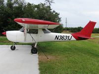 N3631J @ KISM - Cessna 150G parked on the ramp at Kissimmee Air Museum. - by Kreg Anderson