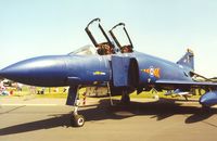 XV408 @ EGDM - Phantom FGR.2 of 56 Squadron, but wearing 92 Squadron's colours, on display at the 1992 Air Tournament Intnl at Boscombe Down. - by Peter Nicholson