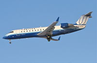 N75994 @ KORD - Mesa Airlines/United Express CRJ2, ASH7008, arriving RWY 28 KORD from KDSM. - by Mark Kalfas