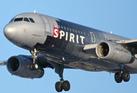 N507NK @ KORD - Spirit Airlines A319-132, NKS220, arriving RWY 28 KORD from KRSW. - by Mark Kalfas