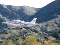 N16497 @ SZP - 1973 Piper PA-28-235 CHEROKEE CHARGER, Lycoming O-540-B4B5 235 Hp, takeoff climb Rwy 04 - by Doug Robertson