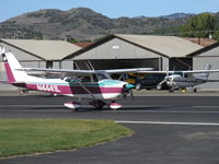 N4441L @ SZP - 1966 Cessna 172G, Continental O-300 145 Hp, landing roll Rwy 04 - by Doug Robertson