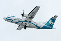 I-ADLP @ LOWL - Air Dolomiti ATR ATR42-500 after take-off in LOWL/LNZ - by Janos Palvoelgyi