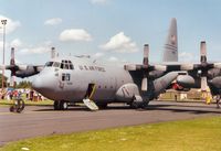 69-6566 @ MHZ - C-130E Hercules of the 435th Airlift Wing on display at the 1993 Mildenhall Air Fete. - by Peter Nicholson